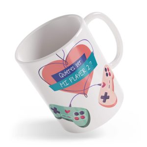 Taza ¿Quieres ser mi Player 2?