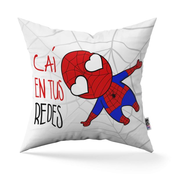 Cojín Mini Spiderman "Caí en tus redes"