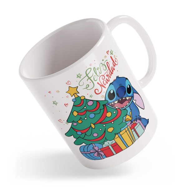 Taza Stitch Feliz Navidad