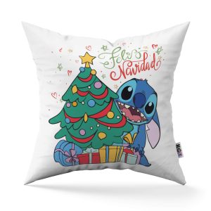 Cojín Stitch Feliz Navidad