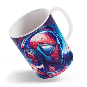 Taza Spiderman con Audífonos